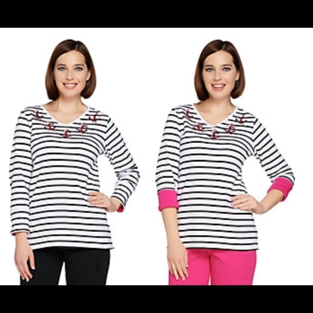 Quaker factory 2x blouse